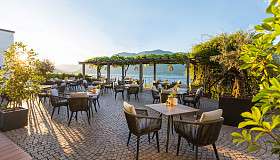 Parkhotel Brenscino Brissago Terrasse Aussicht