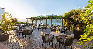 Parkhotel Brenscino Brissago Terrasse Aussicht