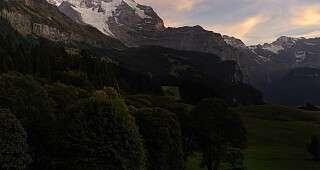 Beausite Park Hotel Jungfrau Summer Mountain View Evening