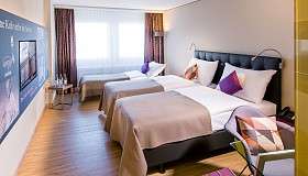 Hotel Arte Olten Dreibett Zimmer