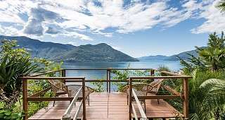 Parkhotel Brenscino Brissago Garten Aussicht