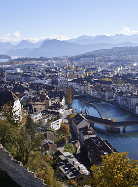 Lucerne vue d&#039;en haut