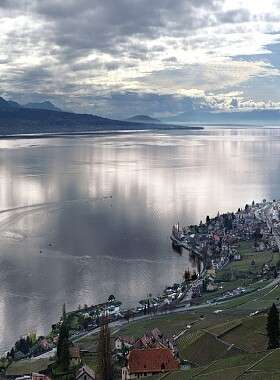 Vevey vue d&#039;en haut